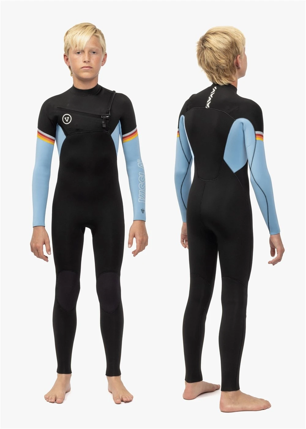 Vissla 7 Seas Boys Raditude 3-2 Full Chest Zip Wetsuit 6 Vissla 7 Seas Boys Raditude 3-2 Full Chest Zip Wetsuit - Image 4