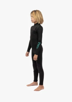 Vissla 7 Seas 4-3 Boys Chest Zip Full Wetsuit -Vissla Shop BW43M7FC BLK 8