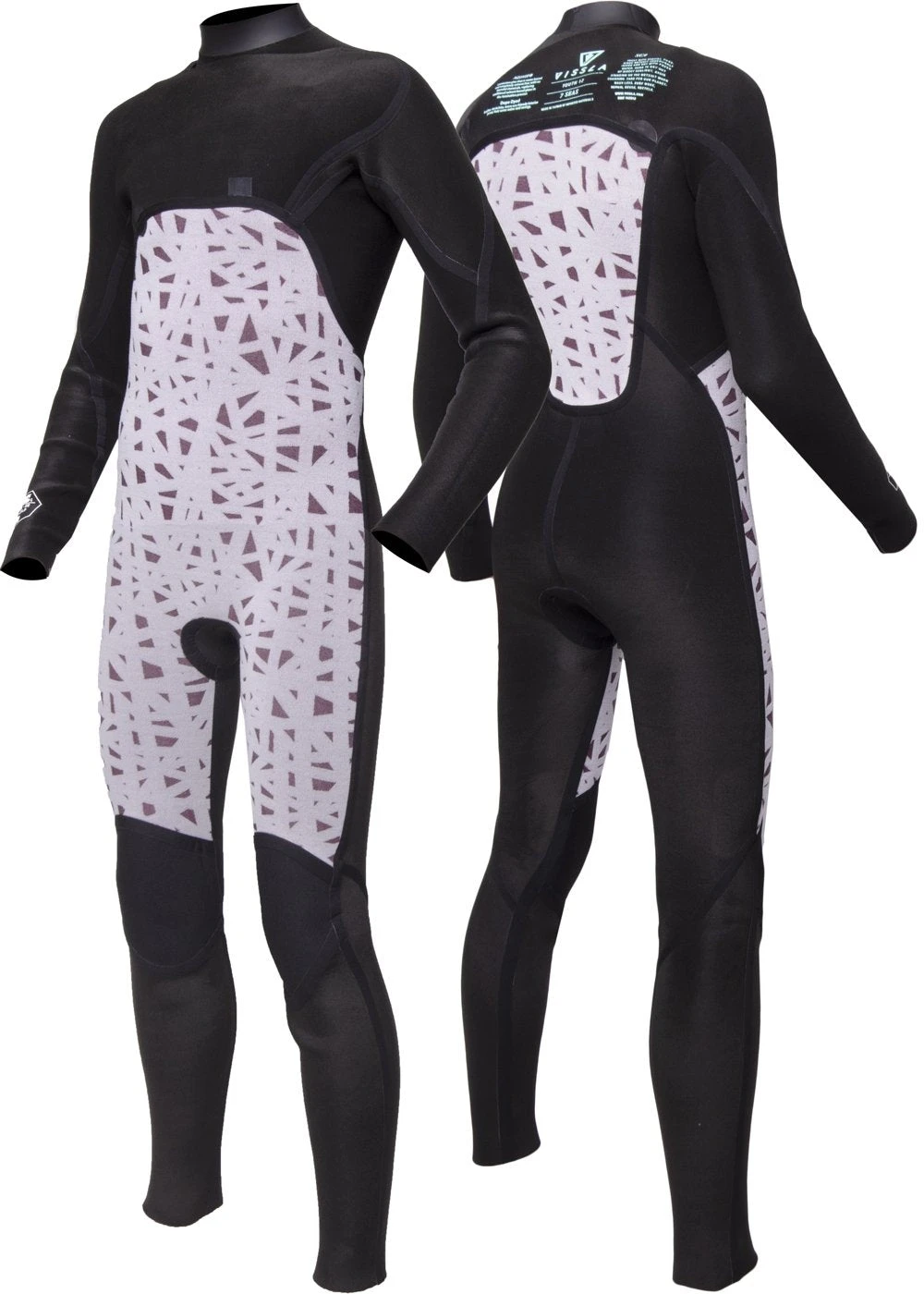 Vissla 7 Seas Boys 4-3 Bolt Full Chest Zip Wetsuit 7 Vissla 7 Seas Boys 4-3 Bolt Full Chest Zip Wetsuit - Image 5