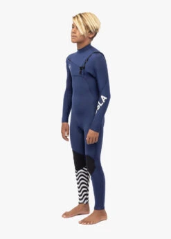 Vissla 7 Seas Boys 4-3 Full Chest Zip Wetsuit -Vissla Shop BW43Y7FC NVL 8