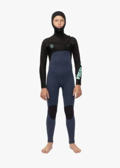 Vissla 7 Seas Boys 5-4-3 Full Hooded Chest Zip Wetsuit