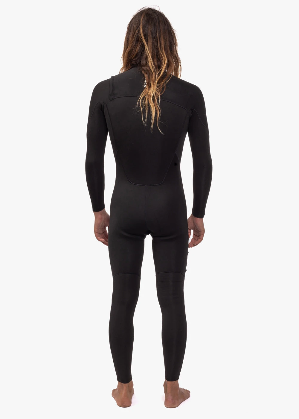 Vissla 7 Seas 3-2 Full Chest Zip Wetsuit - Black With Jade Logos 4 Vissla 7 Seas 3-2 Full Chest Zip Wetsuit - Black With Jade Logos - Image 2