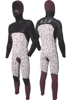 Vissla High Seas II 4-3 Full Hooded Chest Zip Wetsuit 10 Vissla High Seas II 4-3 Full Hooded Chest Zip Wetsuit -Vissla Shop MW43UHHC 2