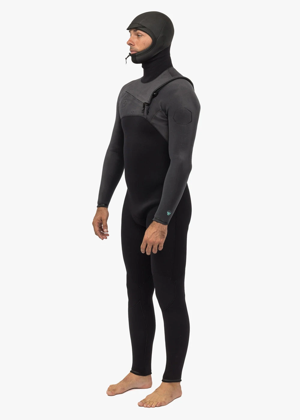 Vissla High Seas II 4-3 Full Hooded Chest Zip Wetsuit 5 Vissla High Seas II 4-3 Full Hooded Chest Zip Wetsuit - Image 3