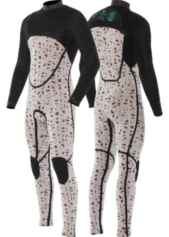 Vissla North Seas 4-3 Full Chest Zip Wetsuit -Vissla Shop MW43UNFC BLK 2