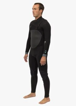 Vissla North Seas 4-3 Full Chest Zip Wetsuit -Vissla Shop MW43UNFC BLK 8