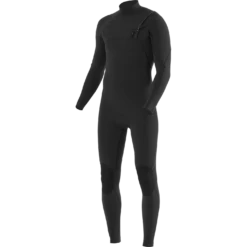 Vissla Mens Wetsuit 7 Seas 3/2mm Chest Zip Full Suit -Vissla Shop seven seas 3 2 full chest zip blk stealth MW32Q7FC STE 1.png 6155